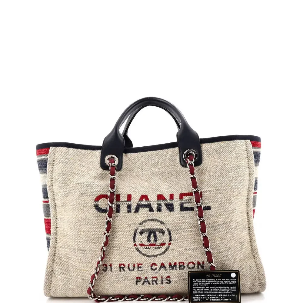 Chanel Deauville Tote Canvas Medium #266257C34B